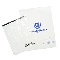 Airtight Zipper & Anti-Static Design Zip plastic packaging bag for clothing